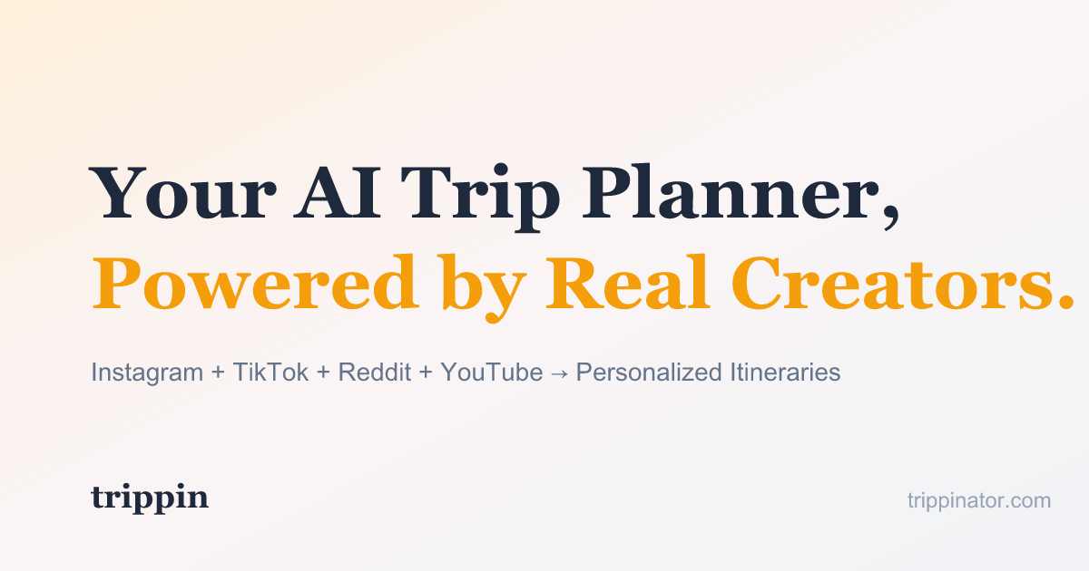 Trippin - Itineraries from Real Creator Content screenshot